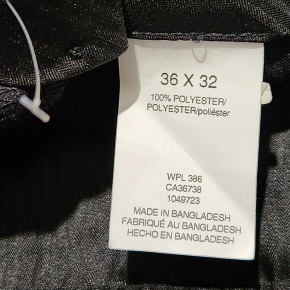 Haggar Dress Pants Size 36x32 Black Flat Front.   NEW - Picture 9 of 11